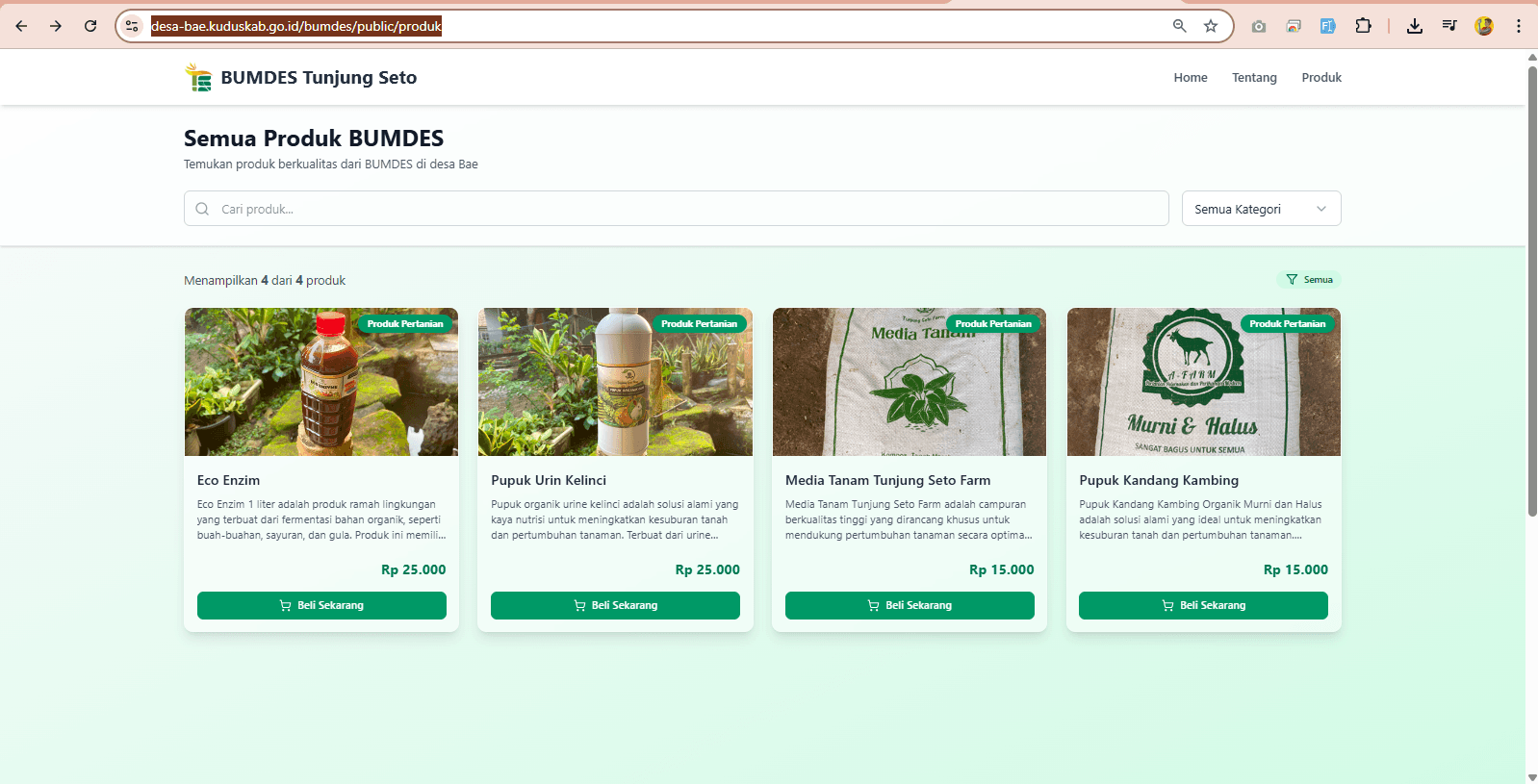 Marketplace Bumdes Desa Bae